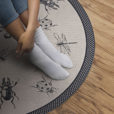 Tapis vinyle Insectes bohèmes sur fond clair