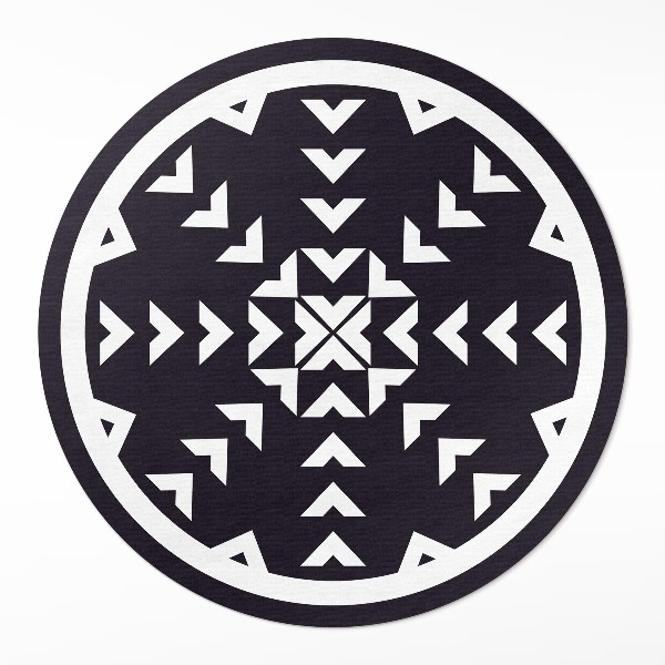 Tapis vinyle Motif de flèches blanches sur fond sombre