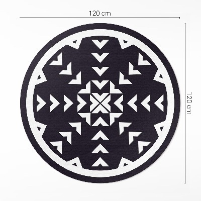Tapis vinyle Motif de flèches blanches sur fond sombre