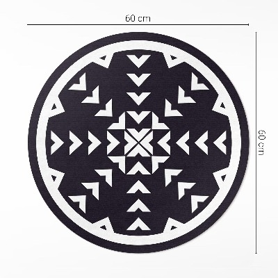 Tapis vinyle Motif de flèches blanches sur fond sombre