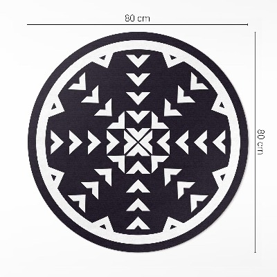 Tapis vinyle Motif de flèches blanches sur fond sombre
