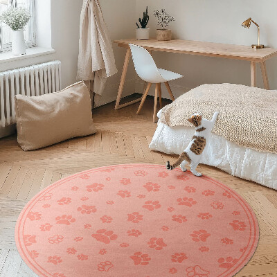 Tapis rond en vinyle Petites fleurs sauvages