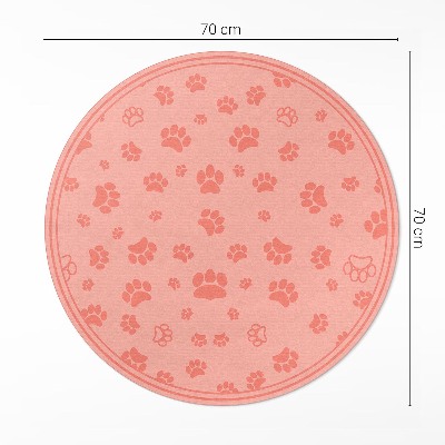 Tapis rond en vinyle Petites fleurs sauvages