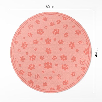 Tapis rond en vinyle Petites fleurs sauvages