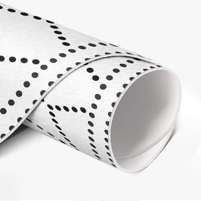 Tapis rond en vinyle Cubes 3D à points modernes