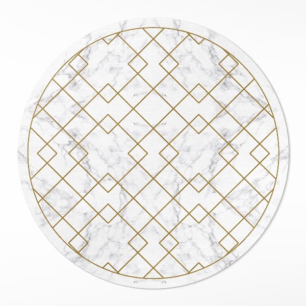 Tapis vinyle Losanges sur marbre clair