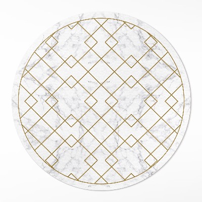 Tapis vinyle Losanges sur marbre clair