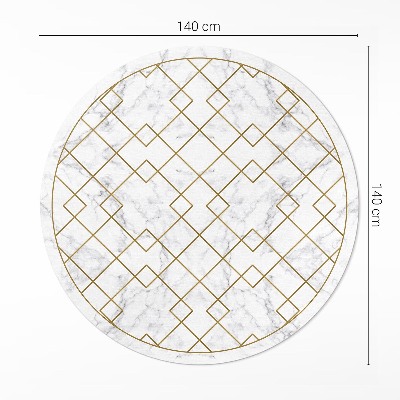 Tapis vinyle Losanges sur marbre clair