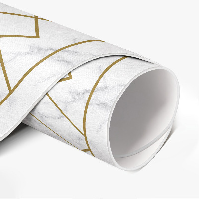 Tapis vinyle Losanges sur marbre clair