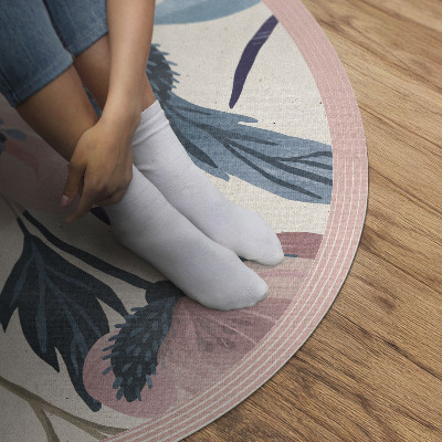 Tapis vinyle Fleurs peintes au pastel