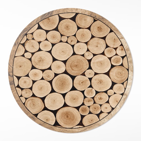 Tapis vinyle Troncs d'arbres piquets en bois