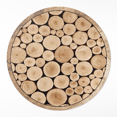 Tapis vinyle Troncs d'arbres piquets en bois