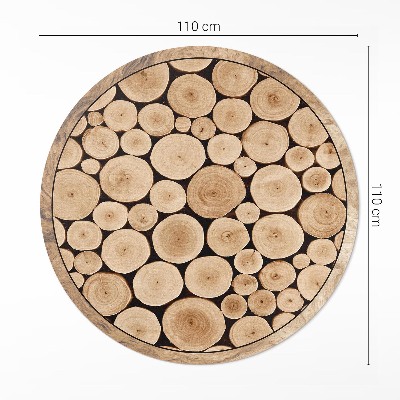 Tapis vinyle Troncs d'arbres piquets en bois