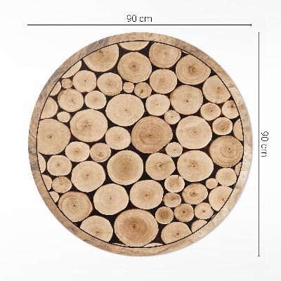 Tapis vinyle Troncs d'arbres piquets en bois