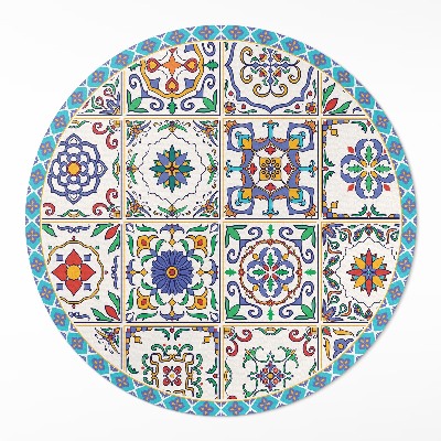Tapis vinyle Carrelage de sol décoré