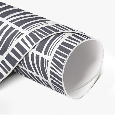 Tapis rond en vinyle Abstraction de lignes, motif, petites lignes