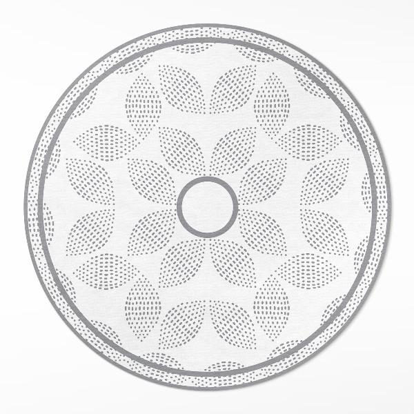 Tapis vinyle Une composition de feuilles sombres avec des points