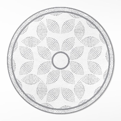 Tapis vinyle Une composition de feuilles sombres avec des points