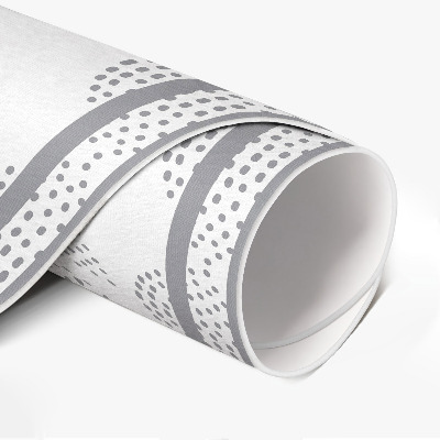 Tapis vinyle Une composition de feuilles sombres avec des points