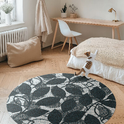 Tapis vinyle Motif de brindilles de feuilles de plantes décoratives