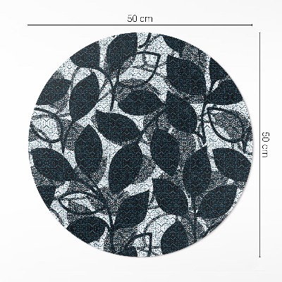 Tapis vinyle Motif de brindilles de feuilles de plantes décoratives