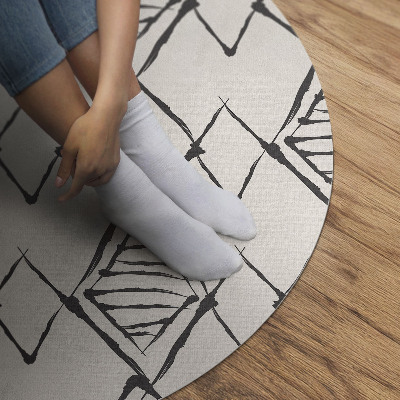 Tapis vinyle Motif de pics de montagne abstrait bohème