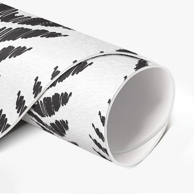 Tapis rond en vinyle Motif à chevrons motif végétal bohème