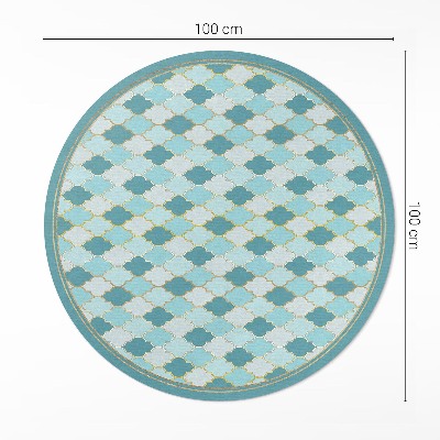 Tapis vinyle Carreaux décoratifs en mosaïque bleue