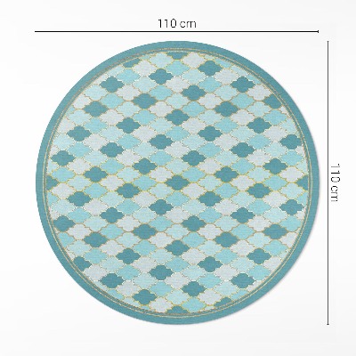 Tapis vinyle Carreaux décoratifs en mosaïque bleue