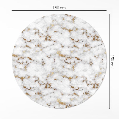 Tapis rond en vinyle Le marbre clair, une pierre à la mode