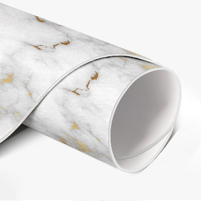 Tapis rond en vinyle Le marbre clair, une pierre à la mode