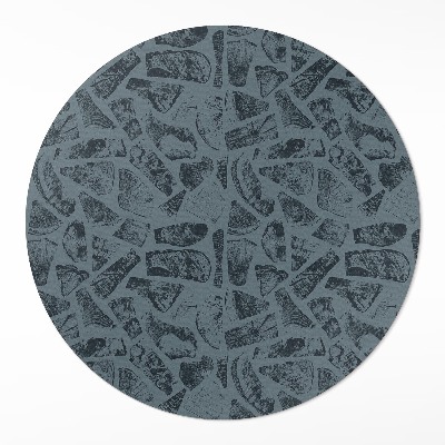 Tapis rond en vinyle Motif élégant de chemin de pierre