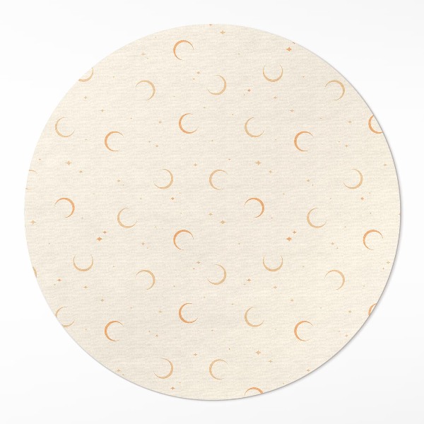 Tapis vinyle Espace bohème avec de petites lunes et étoiles