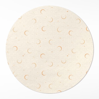 Tapis vinyle Espace bohème avec de petites lunes et étoiles