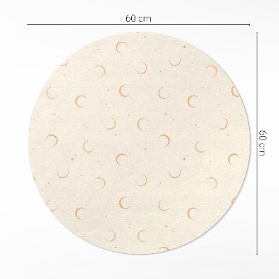 Tapis vinyle Espace bohème avec de petites lunes et étoiles