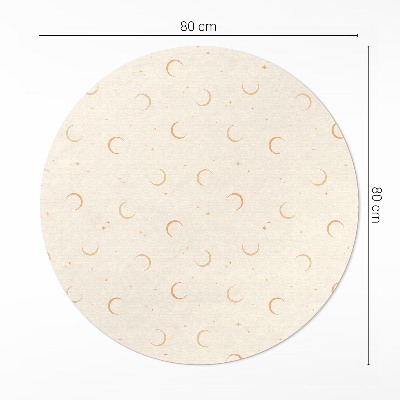 Tapis vinyle Espace bohème avec de petites lunes et étoiles
