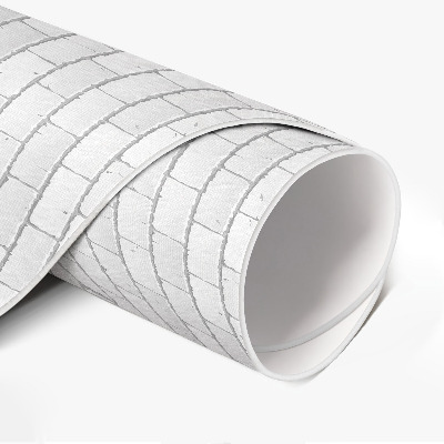 Tapis rond en vinyle Mosaïque élégante en briques brillantes