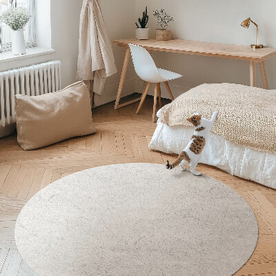 Tapis rond en vinyle Texture béton pierre claire