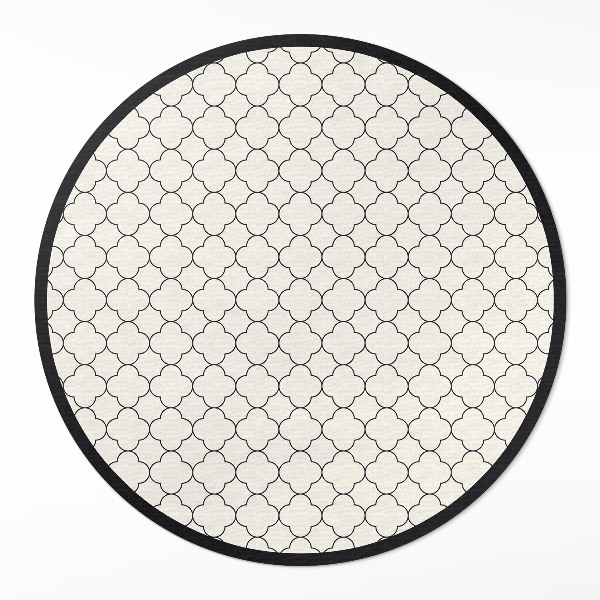 Tapis rond en vinyle Motif décoratif élégant