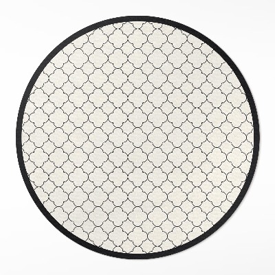 Tapis rond en vinyle Motif décoratif élégant