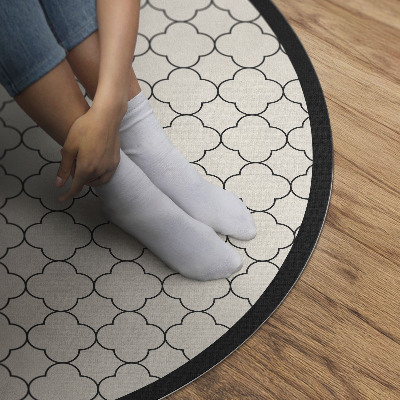 Tapis rond en vinyle Motif décoratif élégant