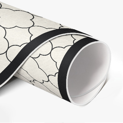 Tapis rond en vinyle Motif décoratif élégant