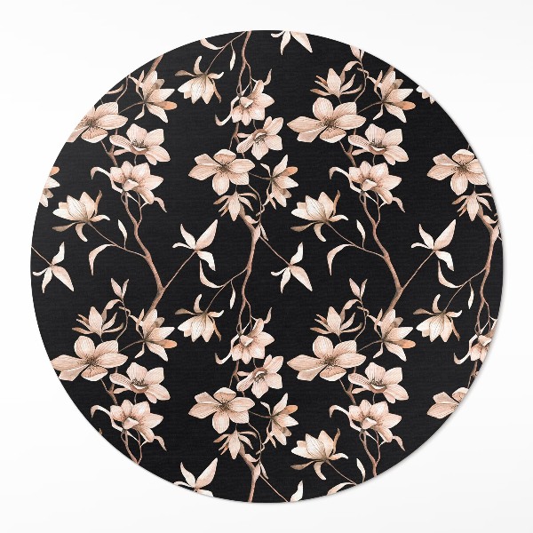 Tapis vinyle Fleurs lumineuses sur les branches, motif vintage