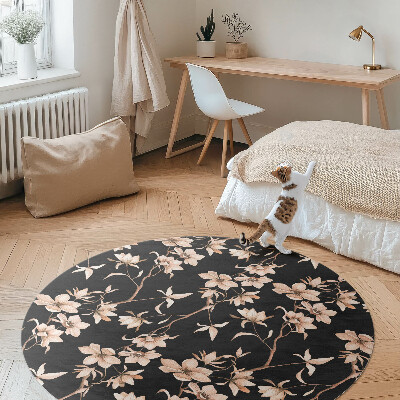 Tapis vinyle Fleurs lumineuses sur les branches, motif vintage