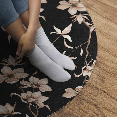 Tapis vinyle Fleurs lumineuses sur les branches, motif vintage