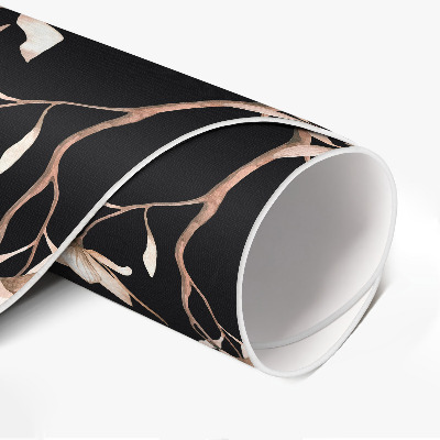 Tapis vinyle Fleurs lumineuses sur les branches, motif vintage