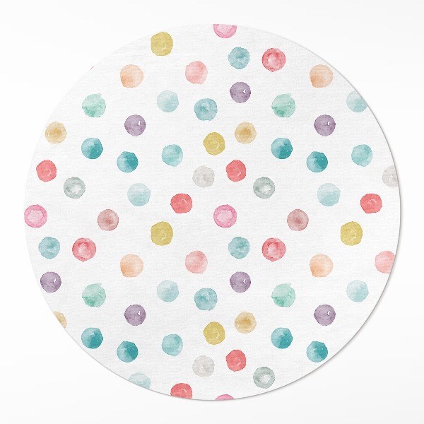 Tapis vinyle Points peints aquarelle bohème
