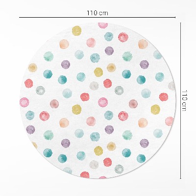 Tapis vinyle Points peints aquarelle bohème