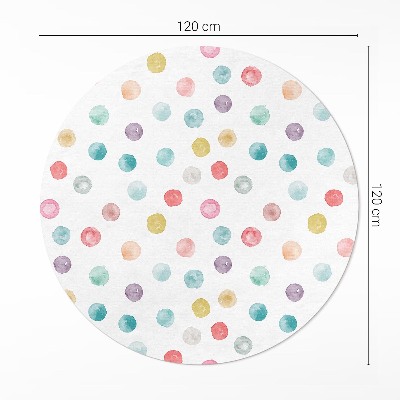 Tapis vinyle Points peints aquarelle bohème