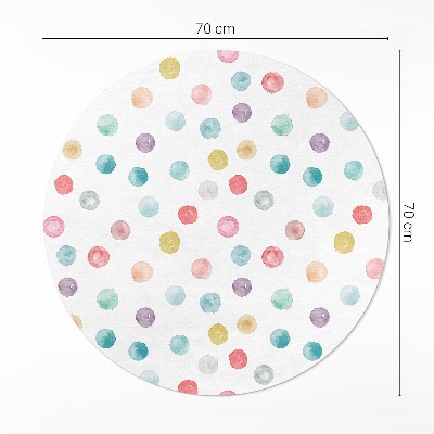 Tapis vinyle Points peints aquarelle bohème